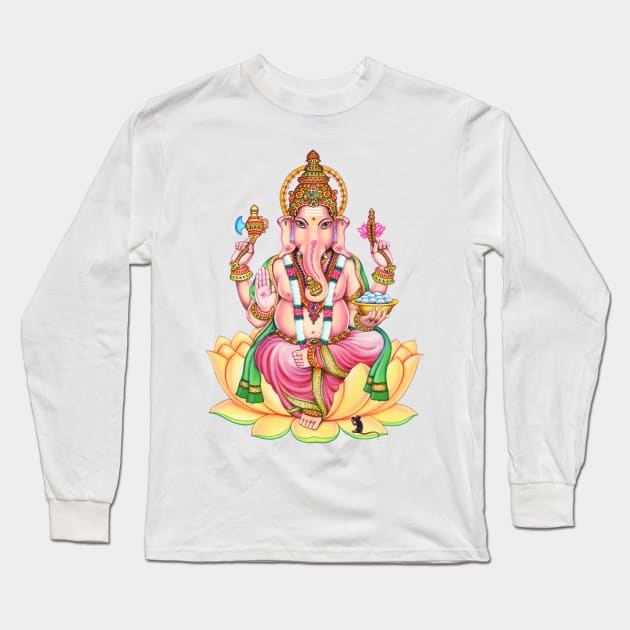 Ganesha: Remover of Obstacles Long Sleeve T-Shirt by Bugsponge